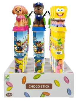 Стик с играчка и шоколадови бонбони, Disney Choco Stick