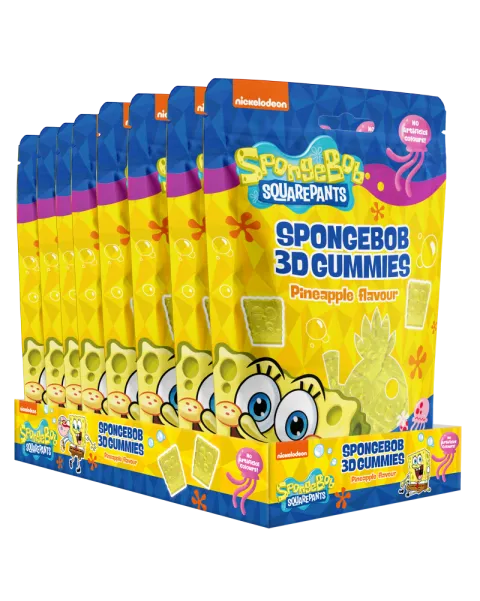 3d желирани бонбони spongebob patrick с вкус на ягода 41
