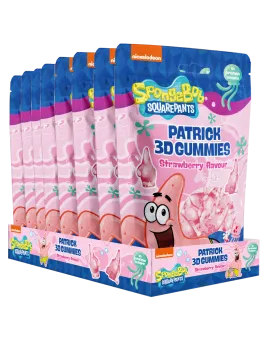 3D Желирани бонбони SpongeBob Patrick с вкус на ягода