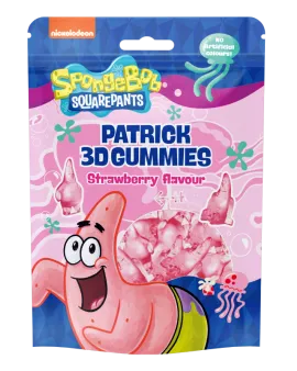 3D Желирани бонбони SpongeBob Patrick с вкус на ягода