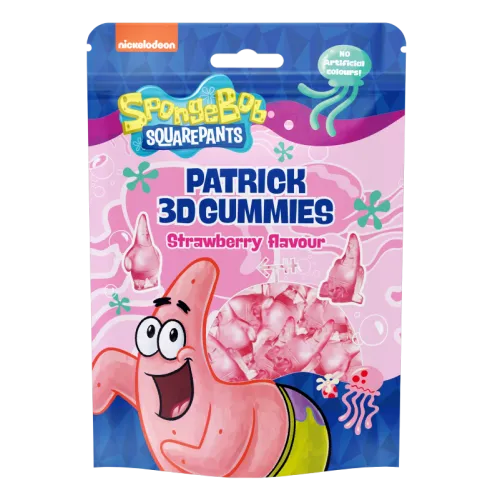 3d желирани бонбони spongebob patrick с вкус на ягода 14