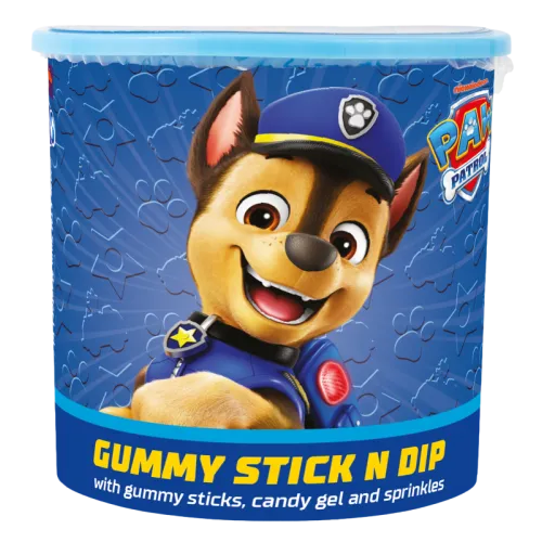 желирани пръчици с плодово желе paw patrol, gummy stick n dip 14