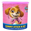 желирани пръчици с плодово желе paw patrol, gummy stick n dip 15