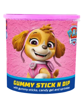 Желирани пръчици с плодово желе Paw Patrol, Gummy Stick N Dip