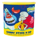 желирани пръчици с плодово желе spongebob, gummy stick n dip 16