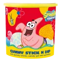 желирани пръчици с плодово желе spongebob, gummy stick n dip 17
