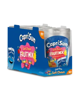 Capri Sun Меки дъвчащи бонбони с плодов вкус Fruit Mix, 147 грама