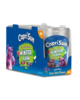 Capri Sun Меки дъвчащи бонбони с плодово-кисел вкус Soft Chews Monster, 147 грама