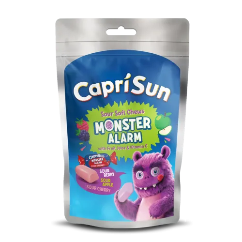capri sun меки дъвчащи бонбони с плодово-кисел вкус soft chews monster, 147 грама 14