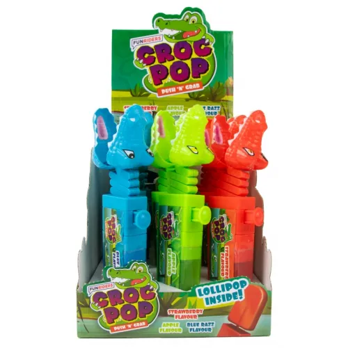 funriders играчка с близалка крокодил, croc pop 14