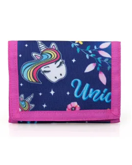 Детско портмоне Delbag Unicorn navy