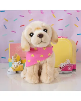 Studio Pets Плюшено куче Лабрадор с кърпа, Щастливко, 23 см