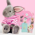 Studio Pets Плюшено зайче с куфарче, паспорт и стикери, Бъни 23 см studio pets плюшено зайче с куфарче, паспорт и стикери, бъни 23 см 17