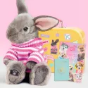 Studio Pets Плюшено зайче с куфарче, паспорт и стикери, Бъни 23 см studio pets плюшено зайче с куфарче, паспорт и стикери, бъни 23 см 16