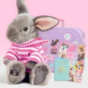 Studio Pets Плюшено зайче с куфарче, паспорт и стикери, Бъни 23 см studio pets плюшено зайче с куфарче, паспорт и стикери, бъни 23 см 15