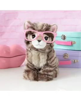 Studio Pets Плюшено Британско коте с очила Пейдж, 23 см
