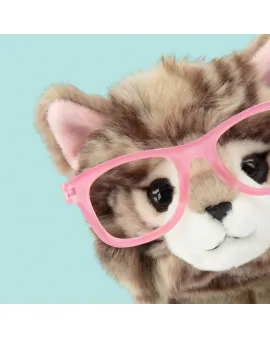 Studio Pets Плюшено Британско коте с очила Пейдж, 23 см
