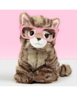 Studio Pets Плюшено Британско коте с очила Пейдж, 23 см