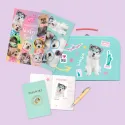 Studio Pets Плюшено куче Хъски с куфарче, паспорт и стикери, Улфи 23 см studio pets плюшено куче хъски с куфарче, паспорт и стикери, улфи 23 см 19