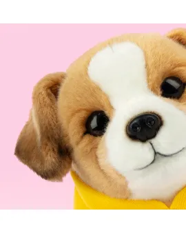 Studio Pets Плюшено куче Джак Ръсел със суитчер, Джаки, 23 см