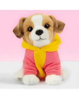 Studio Pets Плюшено куче Джак Ръсел със суитчер, Джаки, 23 см