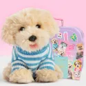 Studio Pets Плюшено куче Лабрадудел с куфарче, паспорт и стикери, Драскукла 23 см studio pets плюшено куче лабрадудел с куфарче, паспорт и стикери, драскукла 23 см 16