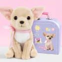 Studio Pets Плюшено куче Чихуахуа с куфарче, паспорт и стикери, Пинки 16 см studio pets плюшено куче чихуахуа с куфарче, паспорт и стикери, пинки 16 см 17