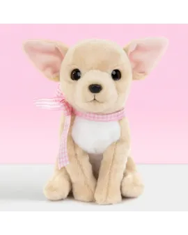 Studio Pets Плюшено куче Чихуахуа с панделка, Пинки, 16 см