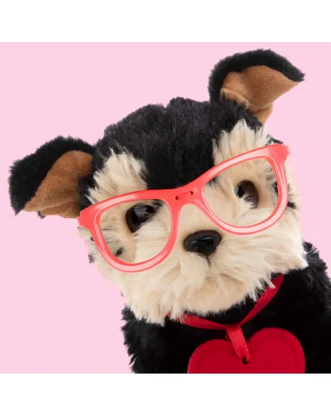 studio pets плюшено конче с куфарче, паспорт и стикери, мили, 16 см 51