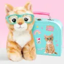studio pets плюшено коте с куфарче, паспорт и стикери, рей бен, 16 см 17