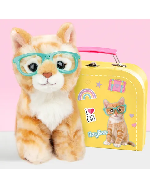 studio pets плюшено конче с куфарче, паспорт и стикери, мили, 16 см 43