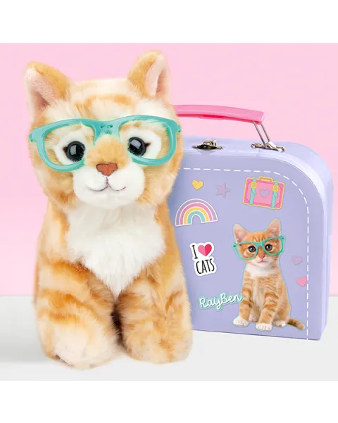 studio pets плюшено конче с куфарче, паспорт и стикери, мили, 16 см 45
