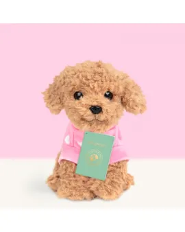 Studio Pets Плюшено куче Пудел, Бисквитка, 16 см