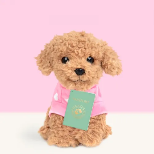studio pets плюшено куче пудел, бисквитка, 16 см 14