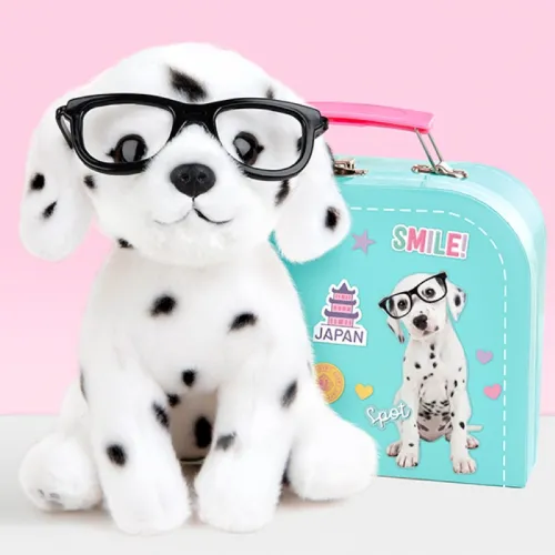 Studio Pets Плюшено куче Далматинец с куфарче, паспорт и стикери, Спот, 16 см studio pets плюшено куче далматинец с куфарче, паспорт и стикери, спот, 16 см 14
