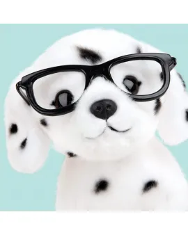 Studio Pets Плюшено куче Далматинец с очила, Спот, 16 см