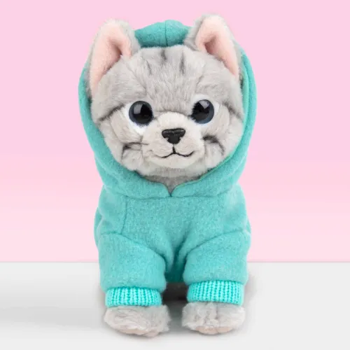studio pets плюшено коте с дрешка, таби, 16 см 14