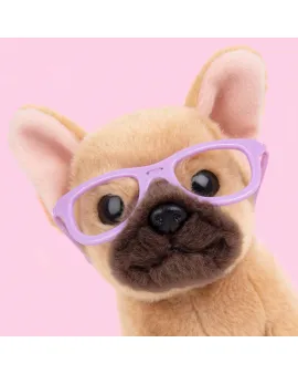Studio Pets Плюшено куче Френски булдог с очила, Фреди, 16 см