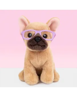 Studio Pets Плюшено куче Френски булдог с очила, Фреди, 16 см