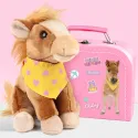 Studio Pets Плюшено конче с куфарче, паспорт и стикери, Мили, 16 см studio pets плюшено конче с куфарче, паспорт и стикери, мили, 16 см 17