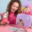 studio pets куфарче с паспорт за плюшени играчки 16 см, лилав 18