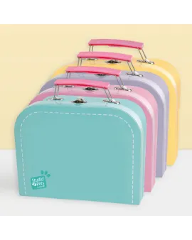 Studio Pets Куфарче с паспорт за плюшени играчки 23 см, розов