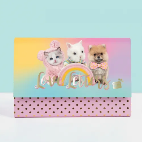 Studio Pets Папка с цветни листа и пликове за писма studio pets папка с цветни листа и пликове за писма 14