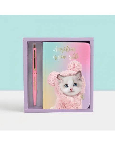 studio pets тефтерче с химикал, листчета и разделители, кученцето помпон 41