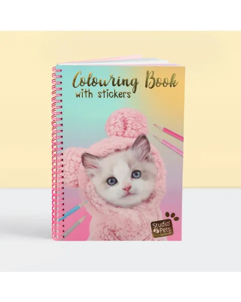 studio pets книжка за оцветяване със стикери, кученце 38