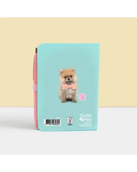 Studio Pets Тефтерче с химикал, листчета и разделители, Кученцето Помпон