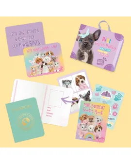 Studio Pets Плюшено куче Френски булдог в куфарче, Биби, 8 см
