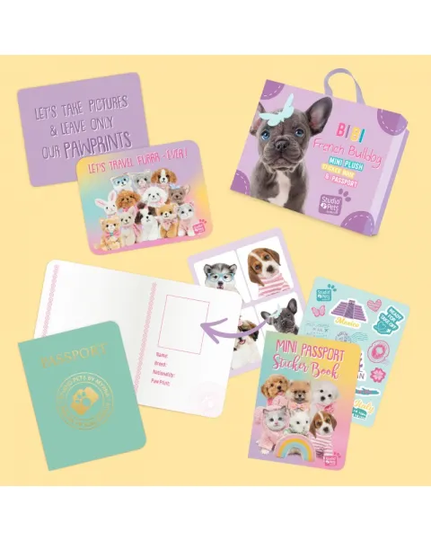 studio pets плюшено коте в куфарче, томи, 8 см 51