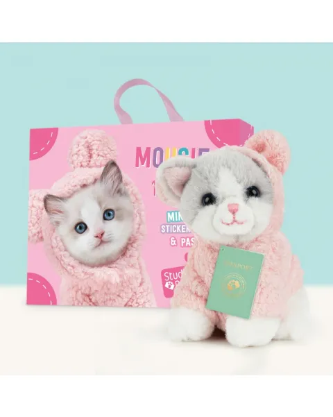 studio pets плюшено коте в куфарче, томи, 8 см 43