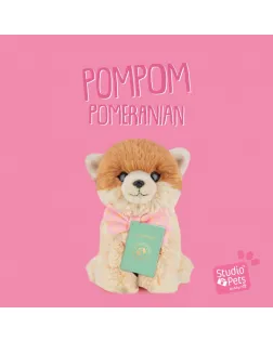 Studio Pets Плюшено куче Померан с папийонка, ПомПон, 16 см